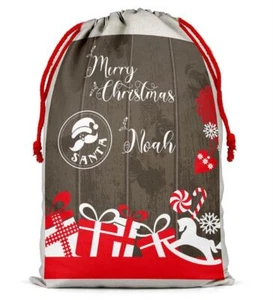 Saco de Navidad Personalizado Bolso de Papá Noel Navidad Niño Niña Regalo Bolsa de Medias 54 - Imagen 1 de 5