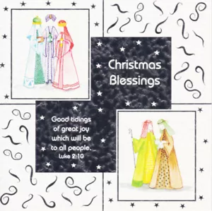 6 identische Weihnachtskarten mit Bibeltext - "WEIHNACHTSSEGEN" - EB11250 - Bild 1 von 1