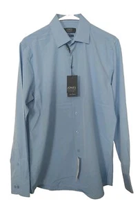 Jones New York Herren Hemd Blau Slim Fit Langarm Knopfleiste Größe M Stretch - Bild 1 von 3