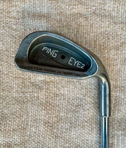 PING EYE 2 BLACK DOT 6 IRON KARSTEN PING SHAFT LAMKIN GRIP - Picture 1 of 5