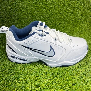 Nike Air Monarch IV Mens Size 10.5 White Blue Athletic Running Shoes Sneakers - Picture 1 of 10