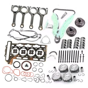 N13 N18 1.6L Engine Pistons Gasket Kit w/ Conrods & Timing Kit For Mini Copper - Picture 1 of 7
