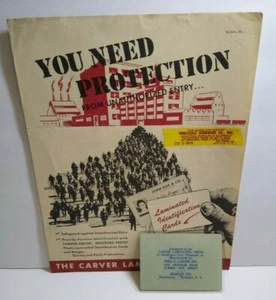 Carver Plastic Laminating Press Machine FLYER Brochure Laminated Sample 1951 - Picture 1 of 7