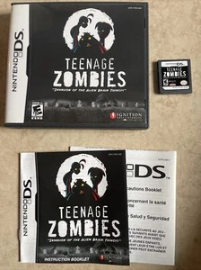 Teenage Zombies: Invasion of the Alien Brain Thingys (Nintendo Ds 2008) Complete - Picture 1 of 8