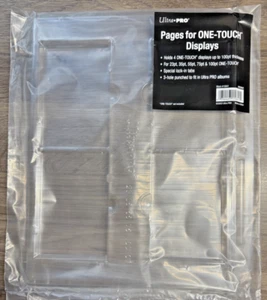 Ultra PRO ONE-TOUCH Display Pocket Pages (Holds 4 Each), NEW - Picture 1 of 2