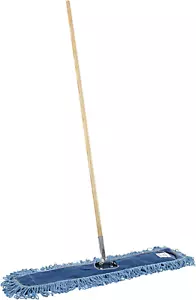 HL365BSPC Looped-End Dust Mop Kit 36 X 5 60-Inch Metal/Wood Handle Blue/Natural - Picture 1 of 6