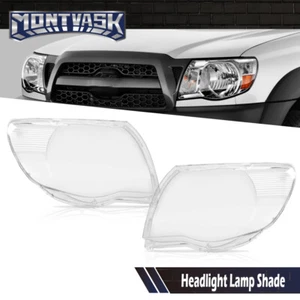 Fit For 05-11 Toyota Tacoma Clear Headlight Replacement Lens Left Right - Picture 1 of 11