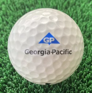 Nike One Black Georgia Pacific GP Logo Golf Ball Golfing Advertising - Picture 1 of 6