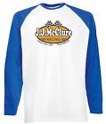 JJ McClure Racing Cannonball langärmeliges Baseballshirt - Run Burt Reynolds 80er