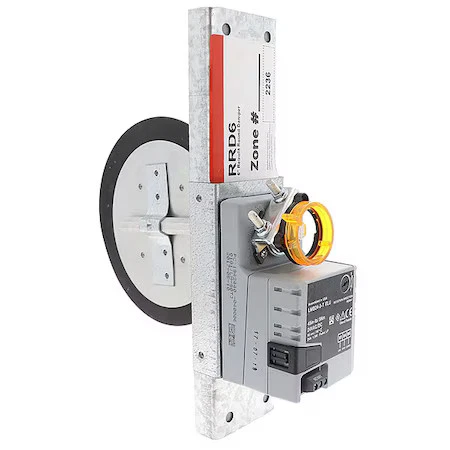 Amortiguador motorizado redondo Honeywell Home Rrd6, reacondicionamiento, diámetro 6 pulgadas Foto 1 de 1