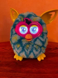2012 Furby Boom Blue/Green Spotted (Tested & Working) - Picture 1 of 1