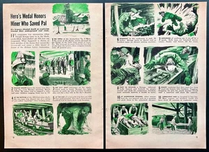 “Hero’s Medal Honors Miner Dwight Knupp” 1953 pictorial Acosta-Gray No.3 Mine - Picture 1 of 1