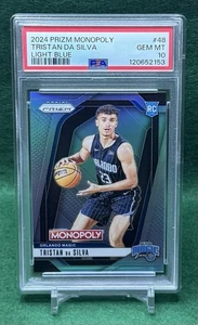 2024-25 Panini Prizm Tristan Da Silva Light Blue RC #48 SP 124/249 PSA GEM MT 10 - Picture 1 of 5