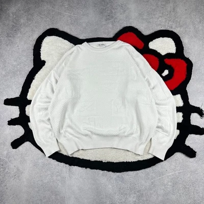 Suéter de Colección Hugo Boss Patrón Raro Años 90 Tejido Blanco Para Hombre Talla L-XL Foto 1 de 4