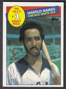 1985 Topps baseball card #275 White Sox Harold Baines 1977 #1 Draft Pick - Picture 1 of 2