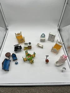 Vintage 1980 Mattel The Littles Metall Druckguss Puppenhaus Möbel Konvolut - Bild 1 von 11