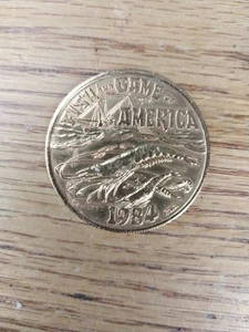 1984 Jefferson City Buzzards / Gamberetti bronzo Martedì Grasso Doubloon - Foto 1 di 2