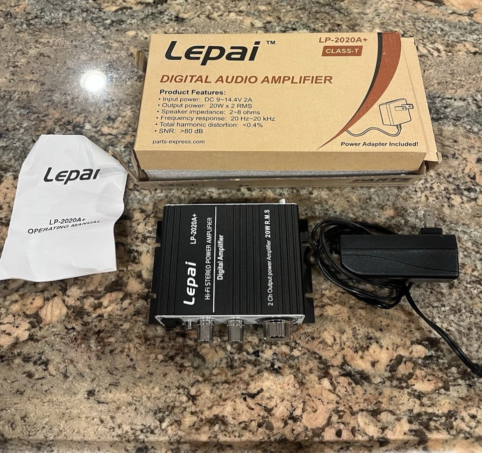 Lepai LP-2020A + класса T Hi-Fi стерео цифровой усилитель и источник питания - б/у - Изображение 1 из 4