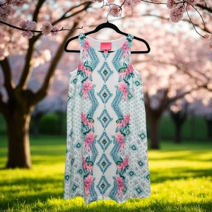 NWT Lilly Pulitzer Jackie Shift Dress XXS Resort White Girls Best Friend Floral - Picture 1 of 10