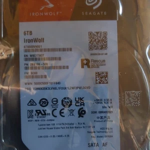 Seagate IronWolf 6TB 3.5" Hard Drive SATA ST6000VN001 - Picture 1 of 2