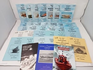 Lot of 35 regional Lifeboat books by Jeff Morris, RNLI, 1974 + - Picture 1 of 4