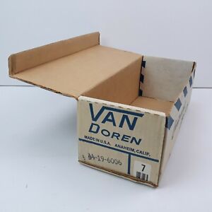 Vintage VANS 1980s Doren Empty Shoe Box Canvas Shoes For Entire Family Size 7