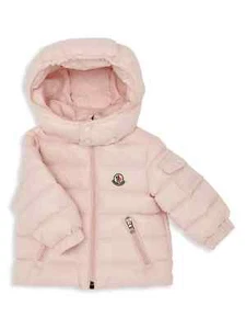 Moncler Baby Girl's Jules Down Jacket, Size 9 to 12 months, Color Pink - Picture 1 of 1