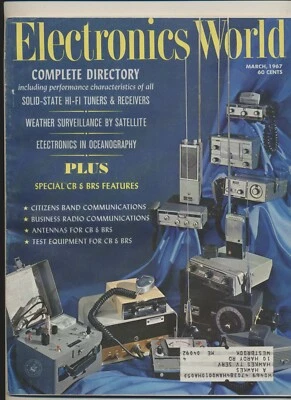 Electronics World Magazine Vol 77 #03 март 1967 тюнеры приемники любительские радиоприемники - Изображение 1 из 3