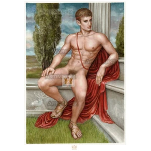 Ltd. Ed. Druck 2* SIGNIERT - CYPARISSUS - männlicher Akt Queer LGBTQ Gay Künstler - Bild 1 von 4