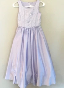 LIDA  Formal Satin Dress - Lavender - NWT   Girls 10 - Picture 1 of 5
