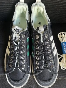 Size US12- Song for the Mute /Adidas x Campus 80s Black Sneaker - Picture 1 of 4