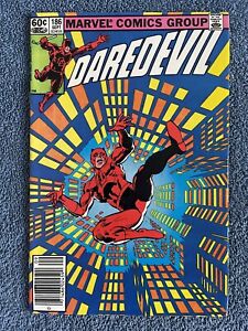 DAREDEVIL #186 (Marvel, 1982) Frank Miller ~ Newsstand