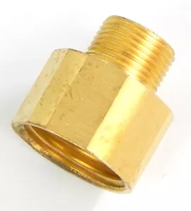 Salon Shampoo Bowl Faucet Adapter 3/8"Male - 1/2"Female Water Hose Connector - Picture 1 of 2