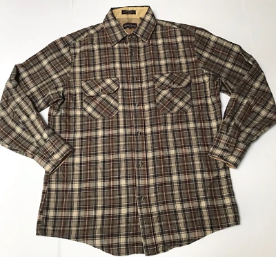 Franela mediana vintage del Territorio del Noroeste para hombre Grunge Academia abuelo patinador Foto 1 de 4