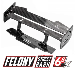 MONTAJE ALERÓN TRASERO FIBRA CARBONO TIPO B ARA40041 PARA ARRMA 1/7 FELONY 6S - Imagen 1 de 2