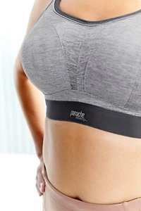 Panache NEW Women's High Impact Grey Underwired Full Support Sports Bra 7341 - Picture 1 of 13