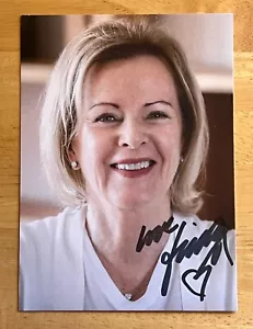 More details for anni-frid lyngstad, frida, abba, official photo card, hand signed, 6x4