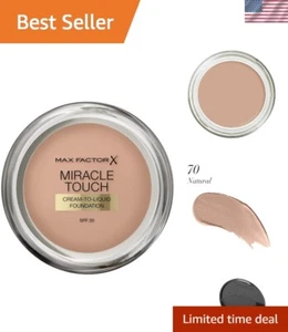 Travel-Friendly Miracle Touch Foundation - Full Coverage Natural Beige with SPF - Picture 1 of 10