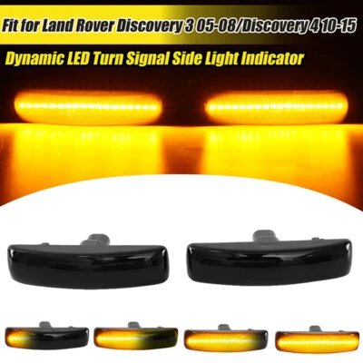 2X LED SIDE REPEATERS INDICATOR LIGHTS FOR LAND ROVER DISCOVERY 3 4 FREELANDER - Image 1 of 4
