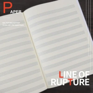 Music Notebook Blank Music Notebook Piano Blank Music Stave Blank Book Music - Picture 1 of 7