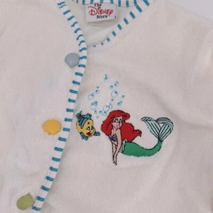 Vintage Disney Arielle kleine Meerjungfrau Frottee Strandkleidung Mädchen 6 6X MANGELHAFT - Bild 1 von 5