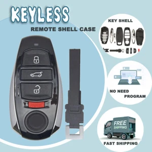 4 Buttons Smart Remote Key Shell Case Cover Fob For Volkswagen Touareg 2010-2016 - Picture 1 of 6