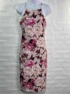 Joe & Elle Bodycon-Kleid Damen Gr. M rosa Blumen Stretch Träger ärmellos - Bild 1 von 11