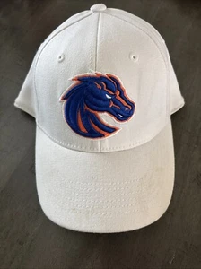 Boise State University Broncos One Fit Top Of The World Hat Cap NCAA White Blue - Picture 1 of 7
