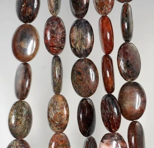 18X13MM CUENTAS SUELTAS DE PIEDRA PRECIOSA MOSCOVITA GRADO A MARRÓN OVALADAS 16 pulgadas - Imagen 1 de 4