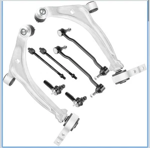 Front Lower Control Arms w/Ball Joints Sway Bar End Links Tie Rod Ends Suspensio - Picture 1 of 11