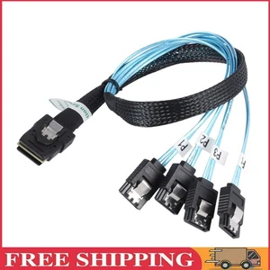 Asiproper Internal Mini SAS SFF-8087 36-Pin Male to 4 SATA 7-Pin Female Forward - Afbeelding 1 van 16