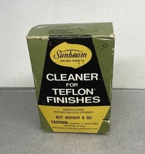 Vintage Sunbeam Household Cleaner For Teflon Soap Cardboard Box ~ Sealed - Picture 1 of 8