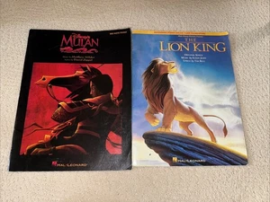 Disney The Lion King and Mulan Sheet Music Beginner’s Songbook Piano - Picture 1 of 8