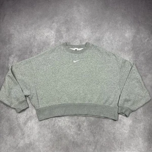 Sweater Nike oversize Cropped grau Size M Pullover - Bild 1 von 2